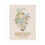 A Traveller's Heart + Quote (Print Only) thumbnail