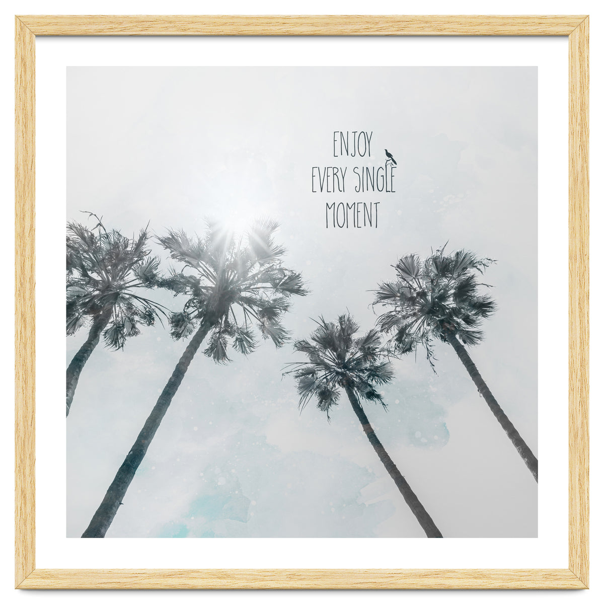 Palm trees with sun | enjoy every single moment