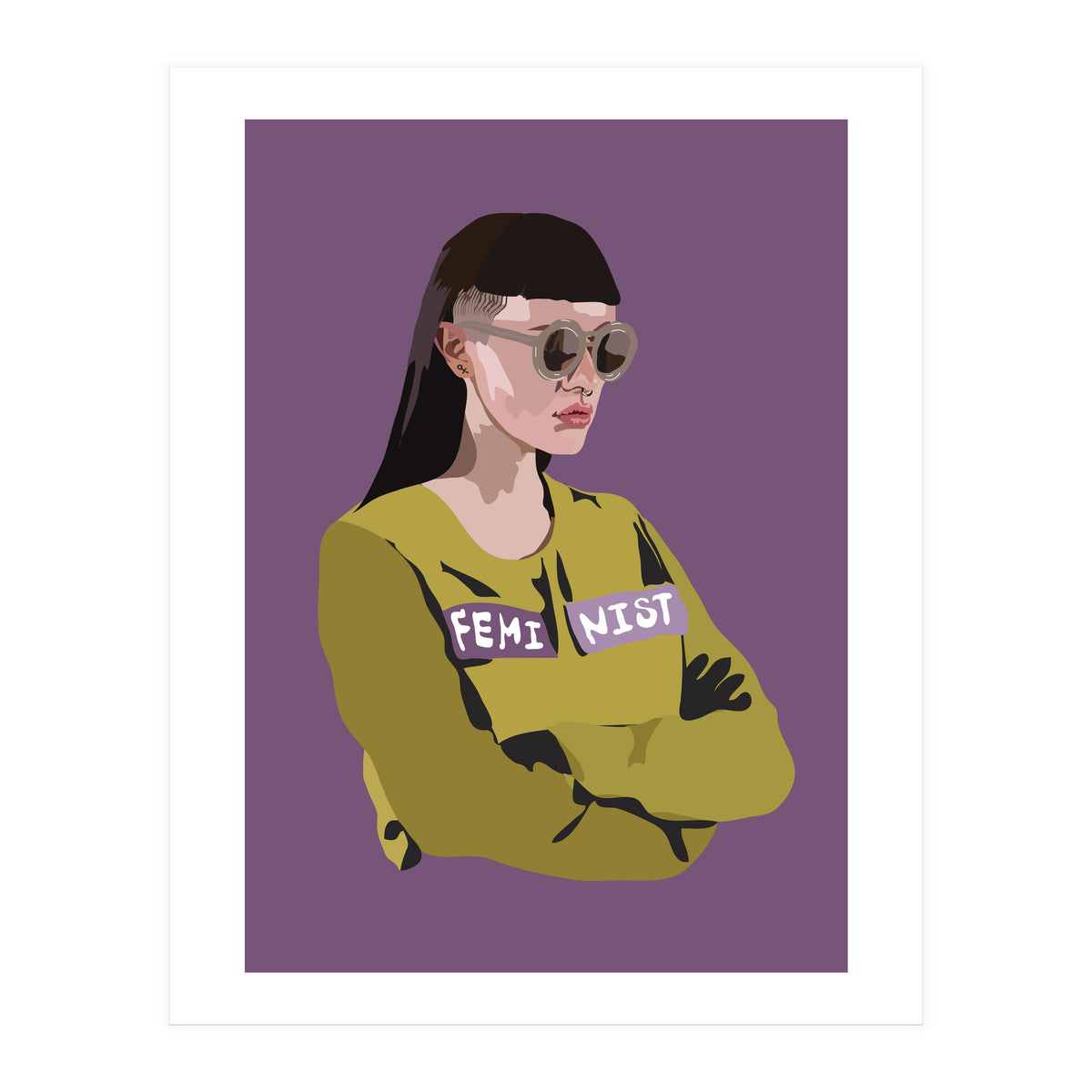 Feminist (purple) (Print Only)
