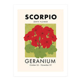 Scorpio Birth Flower Geranium (Print Only) thumbnail