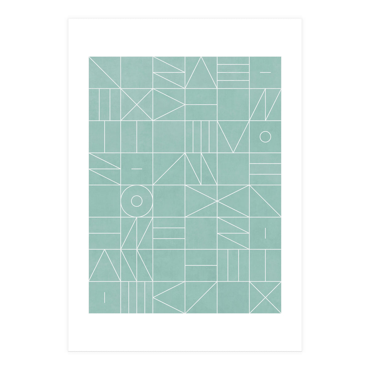 My Favorite Geometric Patterns No.7 - Light Blue (Print Only)