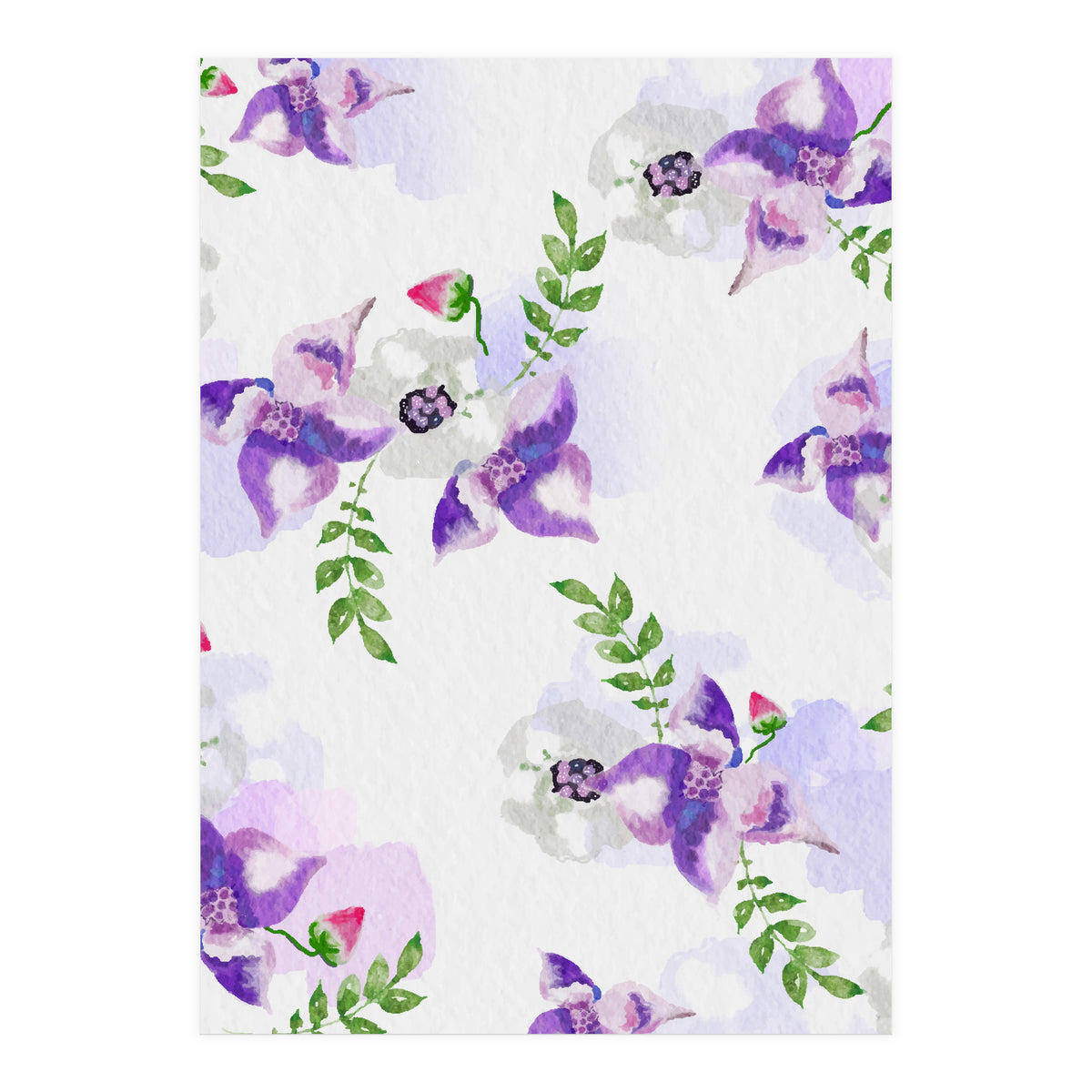 Watercolor Florals (Print Only)