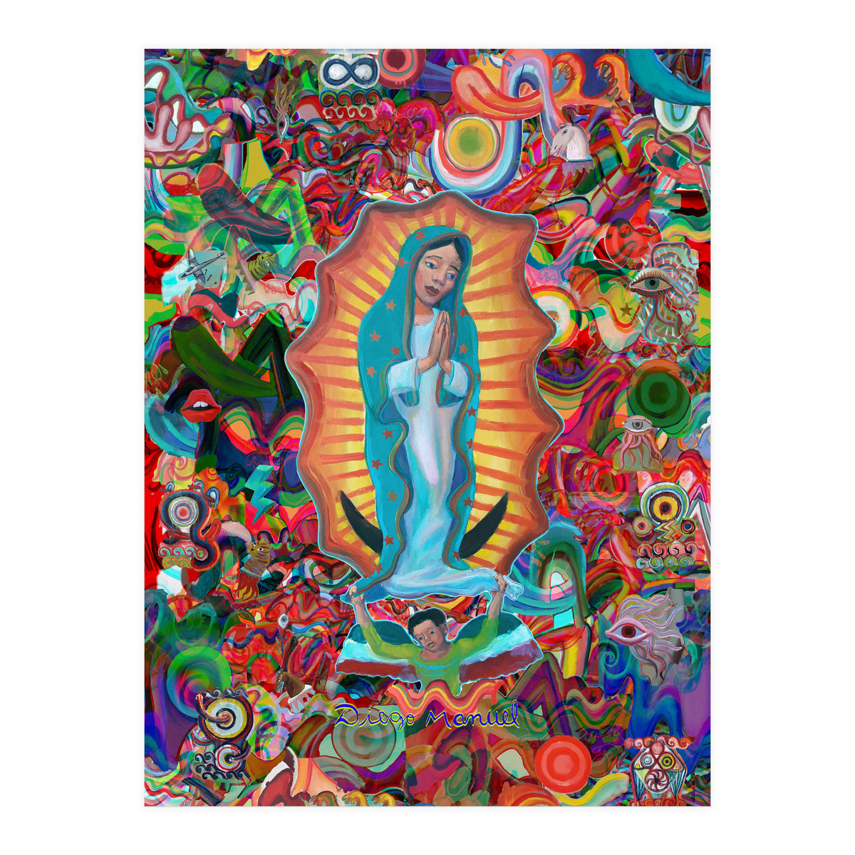 Virgen Y Graffiti 17 (Print Only)