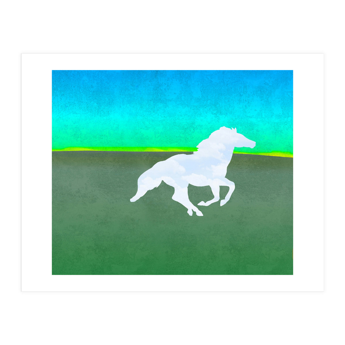 The flight of the enchanted horse (Print Only)