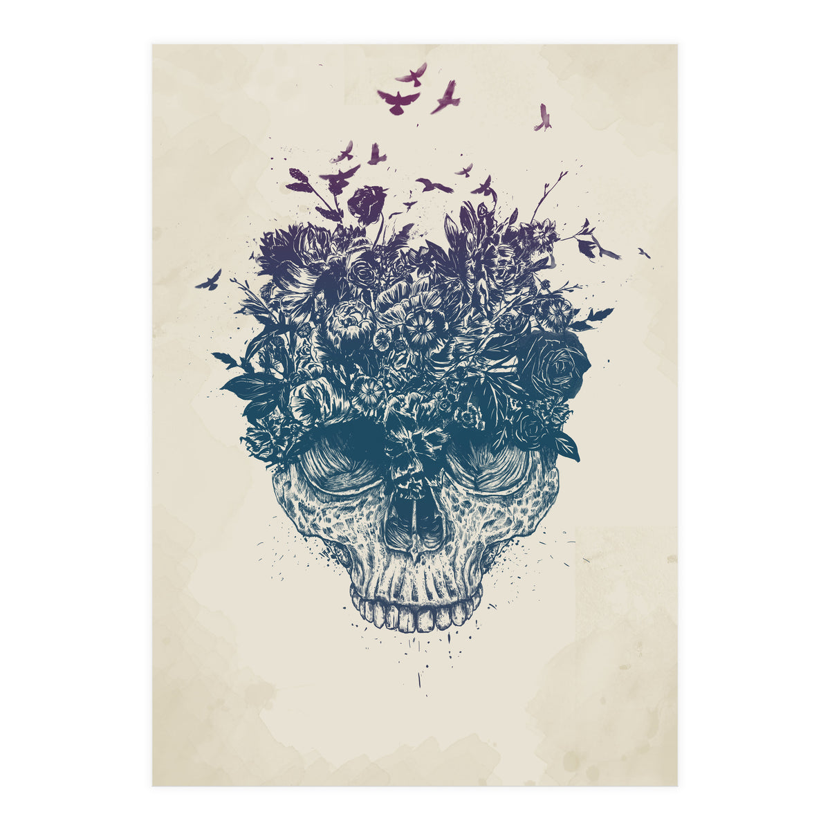 Skull Flowers (Print Only)
