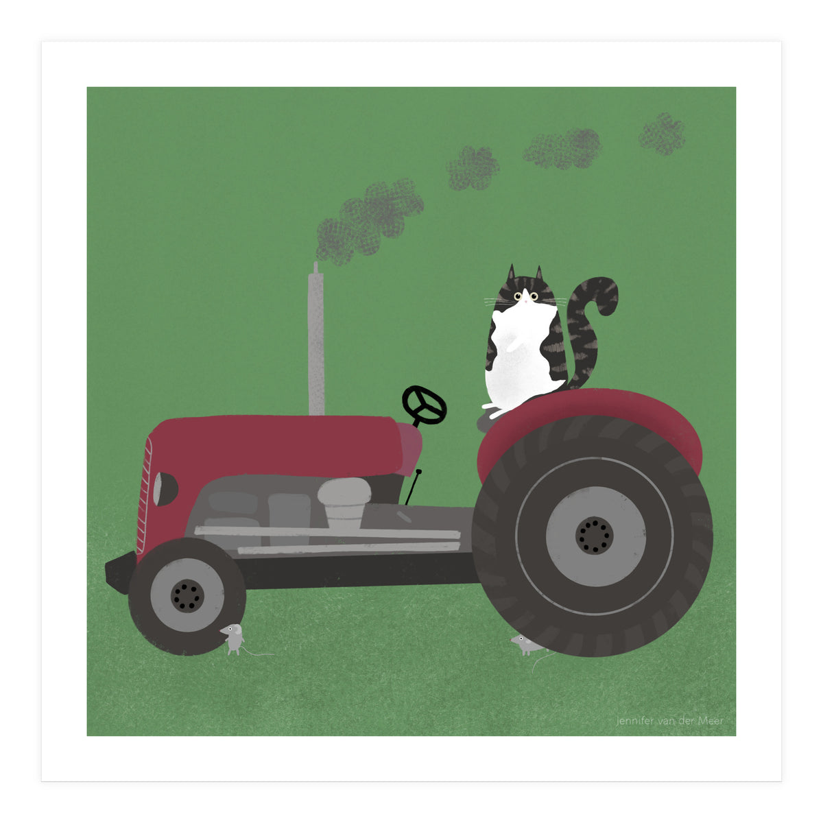 Cat 84: The farm cat (Print Only)