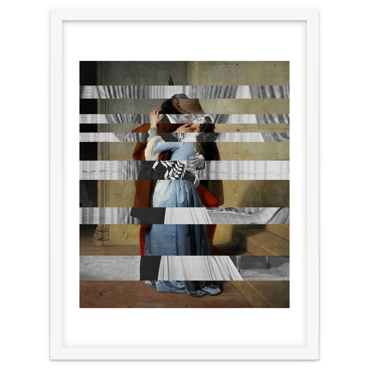 Hayez's "The Kiss" & Clark Gable and Vivien Leigh