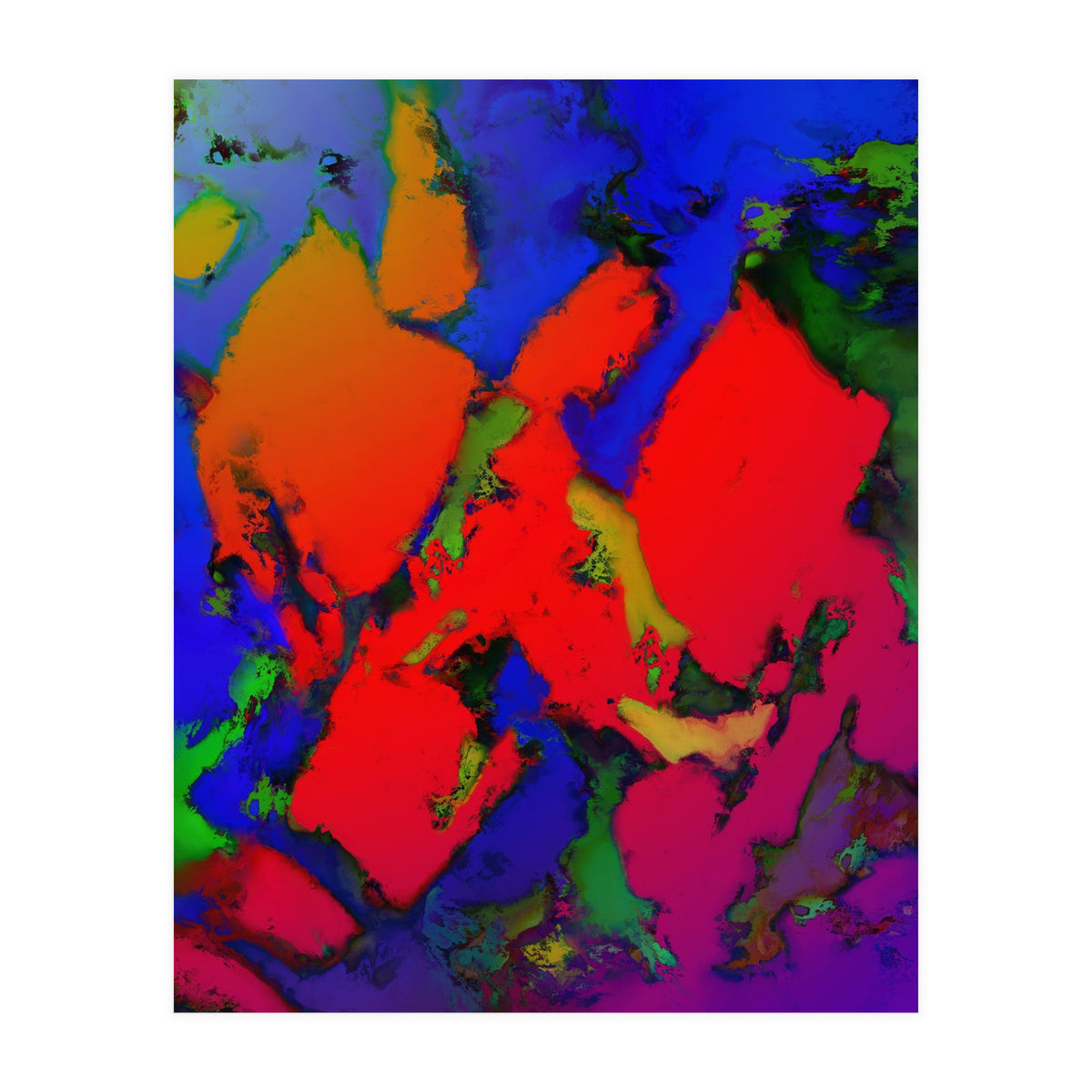 Alligator Red Glow (Print Only)