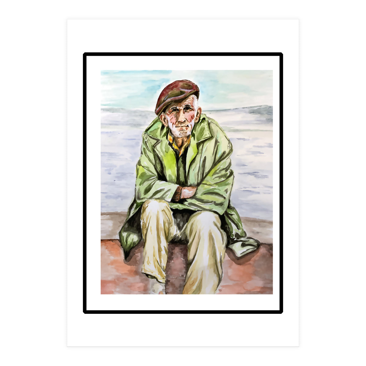 On the beach  (Print Only)