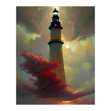 Lighthouse floating in the Sunset Clouds (Print Only) thumbnail