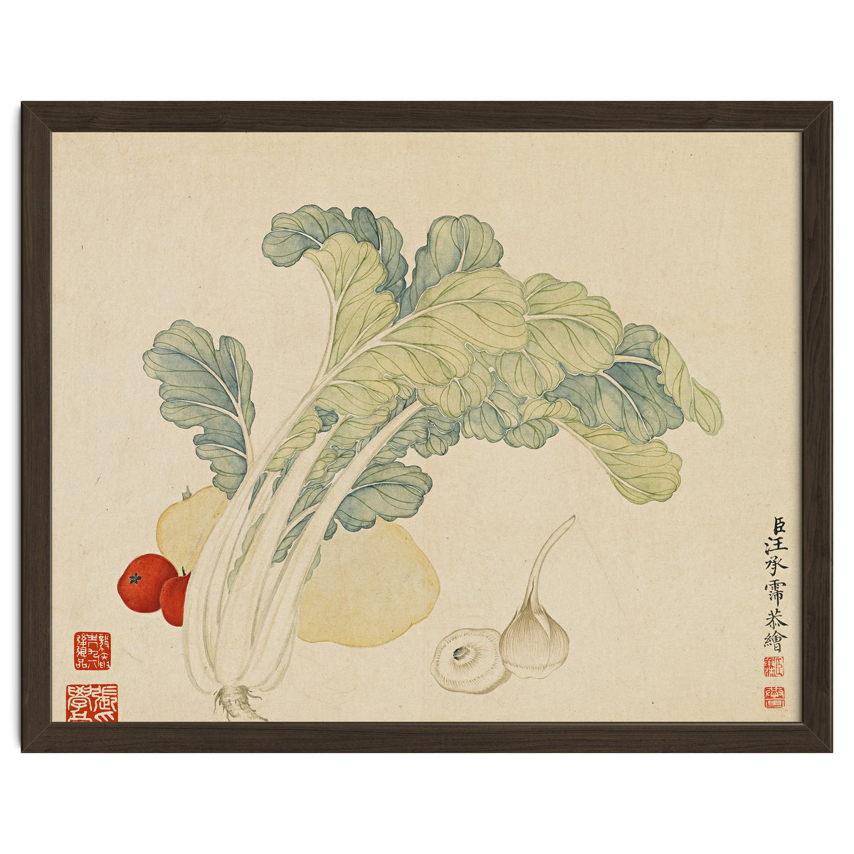 Wang Chengyu ~flowers, Vegetables, Chinese Cabbage, Potatoes, Garlic, Tomatoes, Vegetables