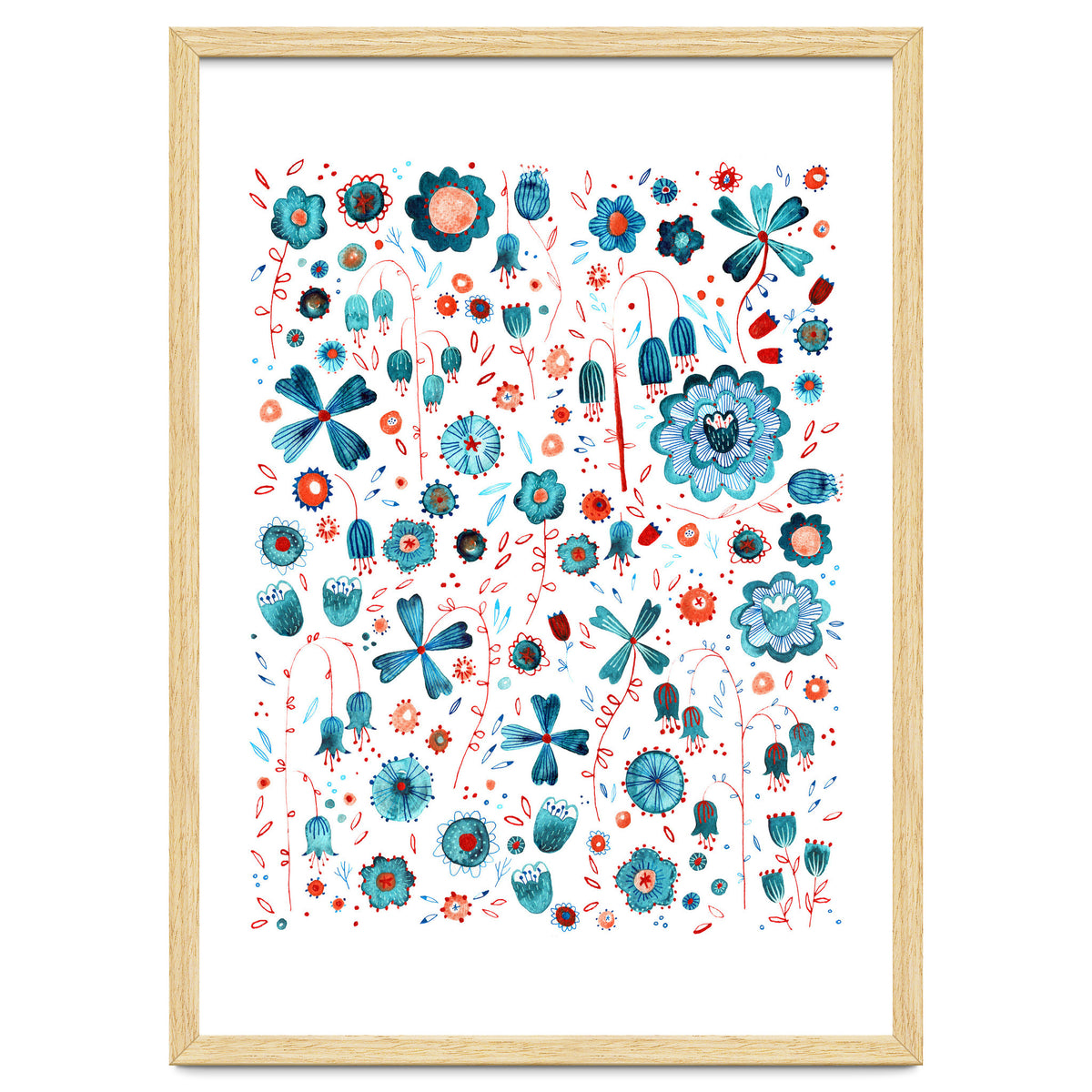 Turquoise Flower Mashup