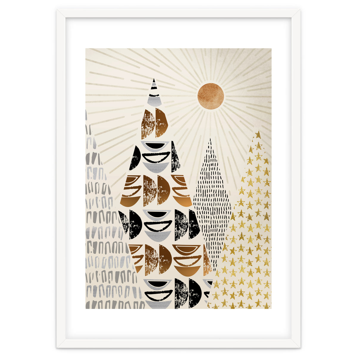 Whimsical Mountain Landscape