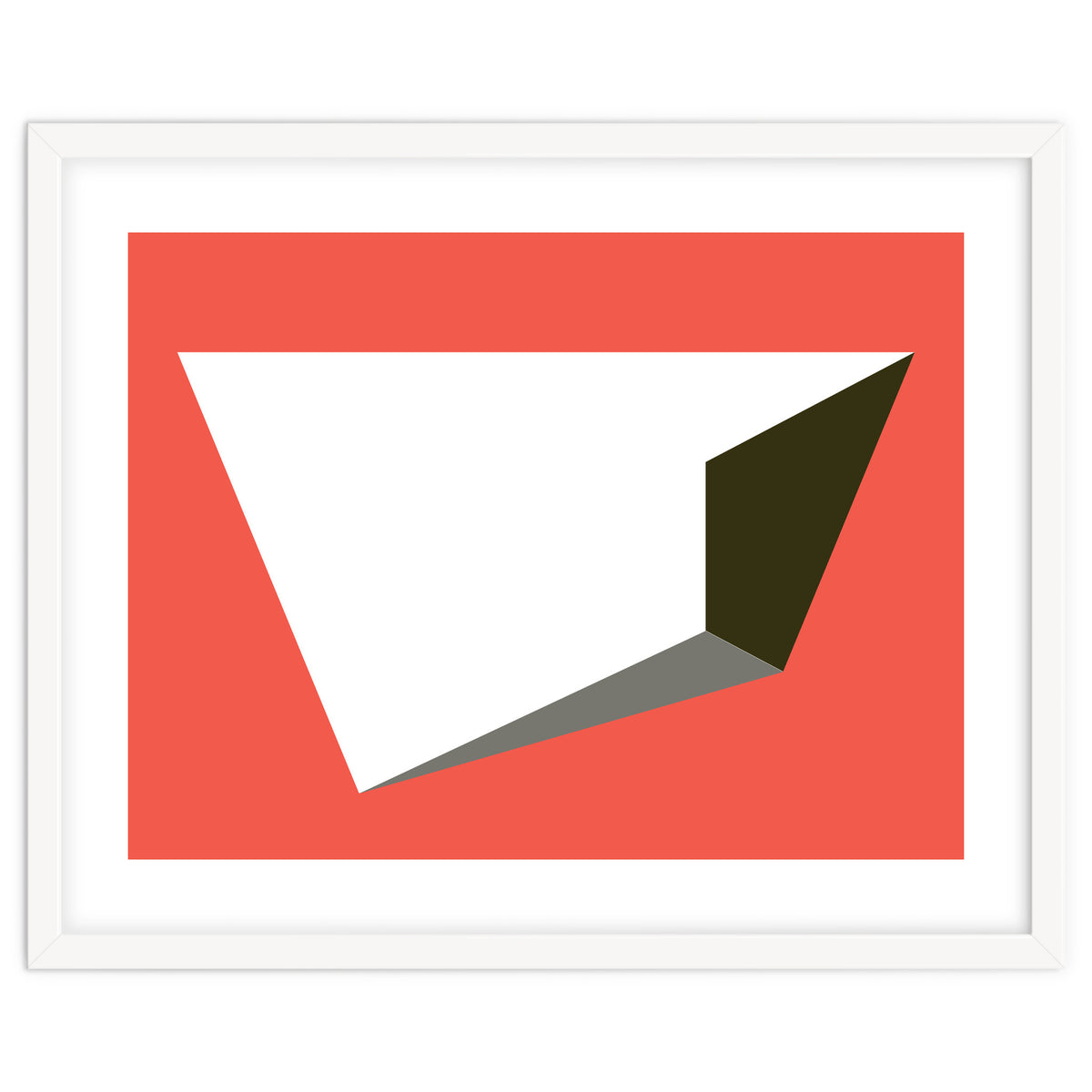 Geometric Shapes No. 81 - pink, grey, black & white