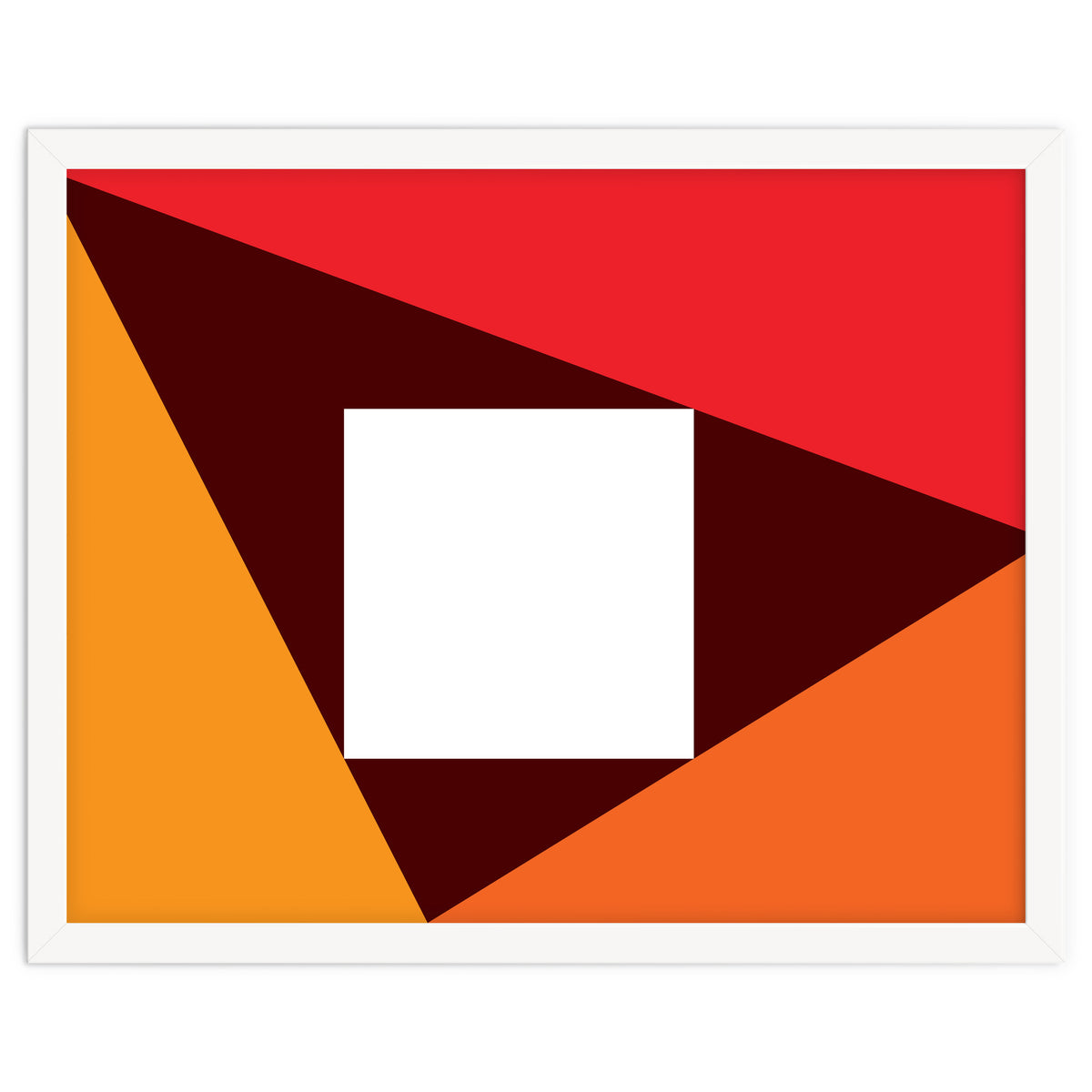 Geometric Shapes No. 23 - red & orange