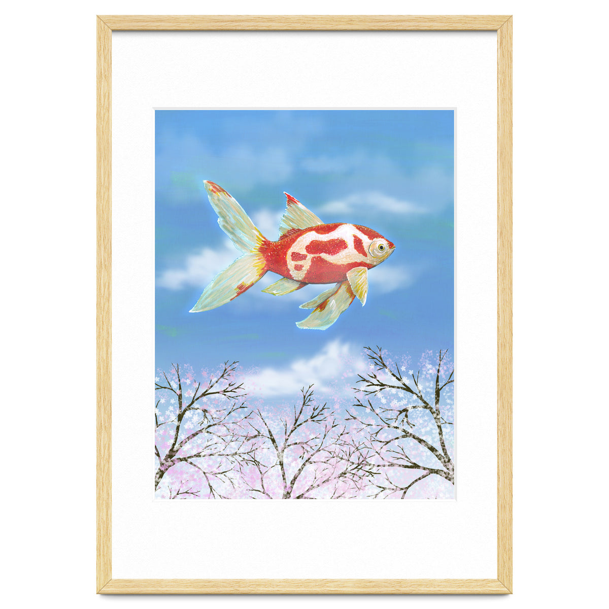 Flying goldfish
