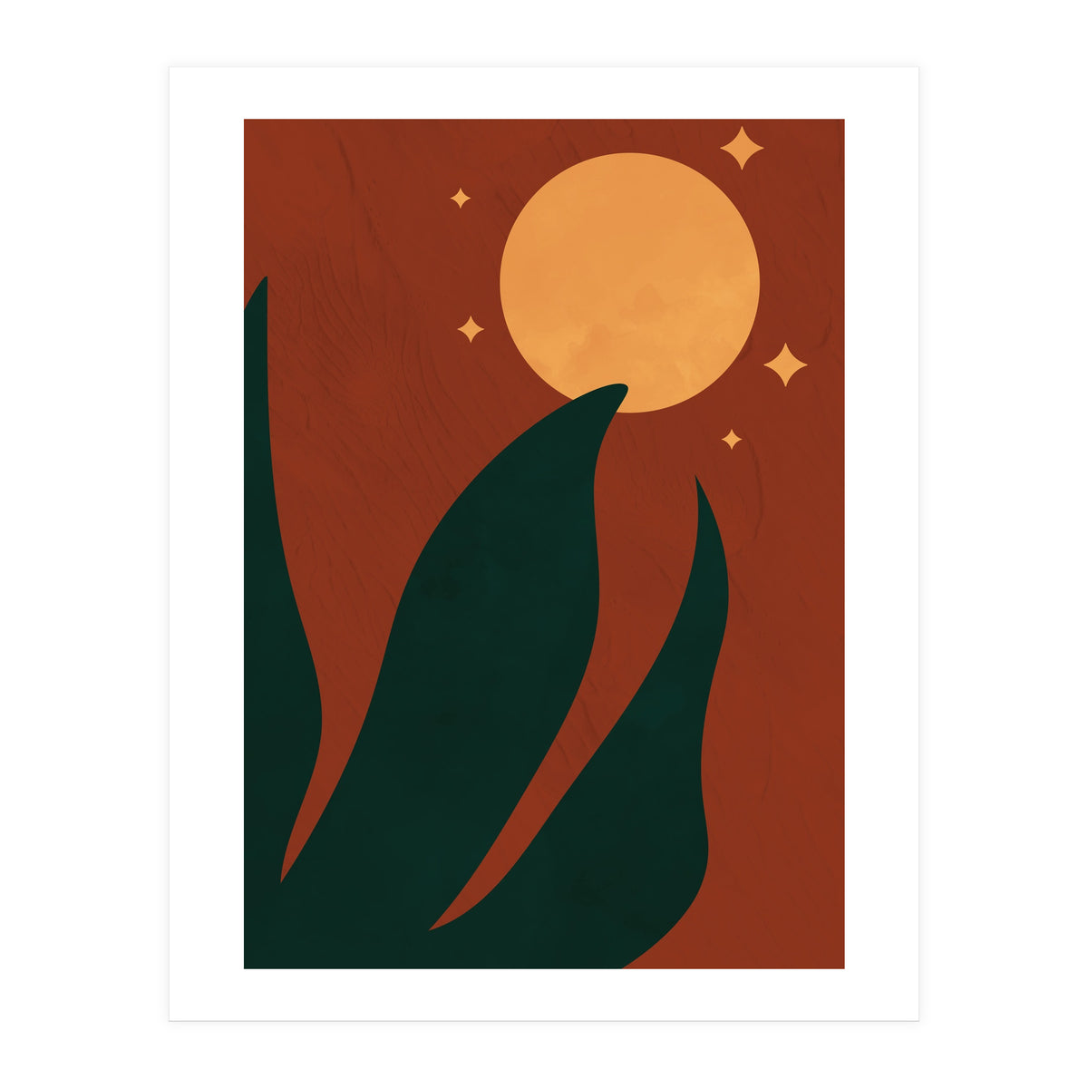 Full Moon Botanical Boho (Print Only)