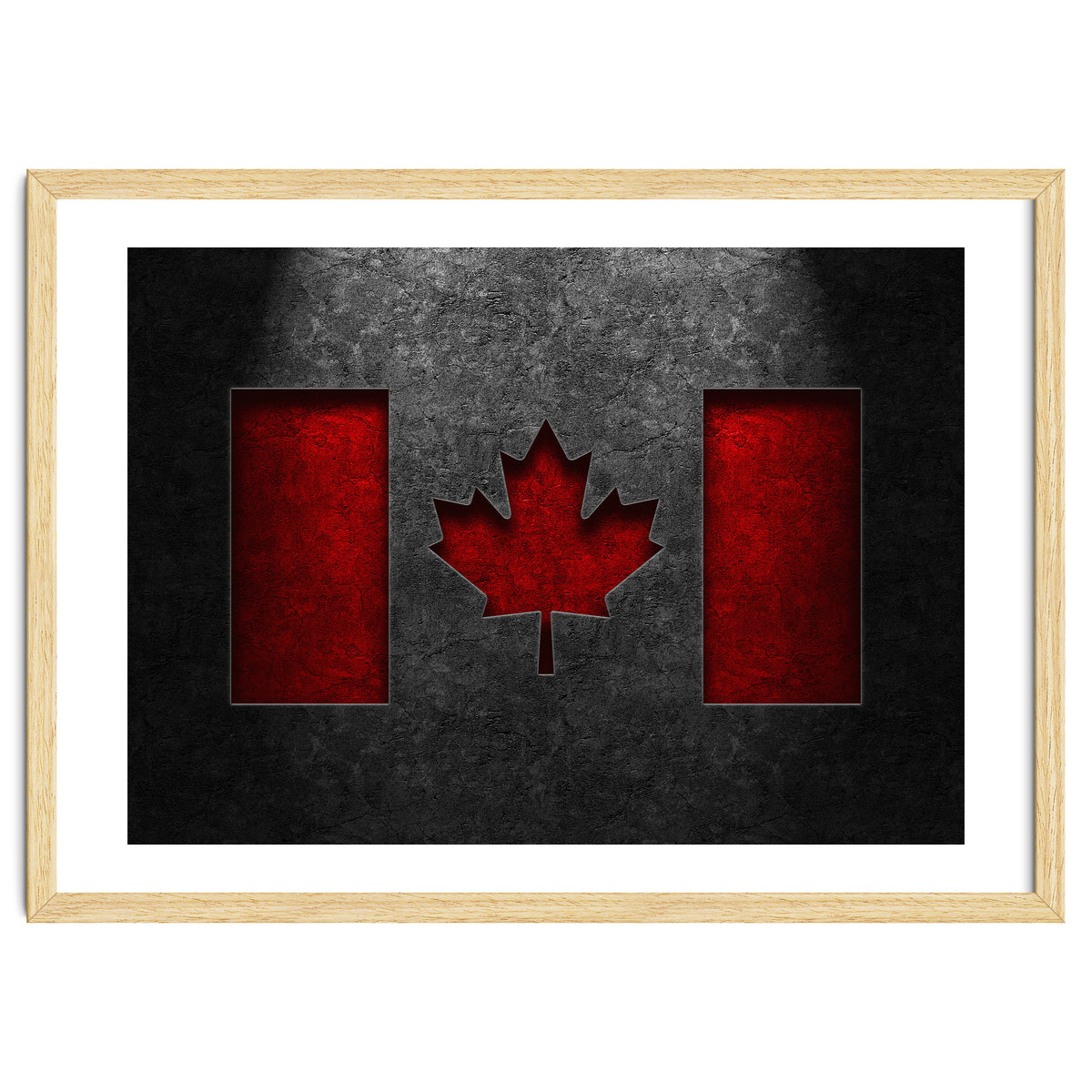 Canadian Flag Stone Texture