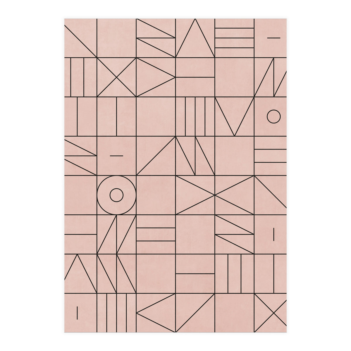 My Favorite Geometric Patterns No.2 - Pale Pink (Print Only)
