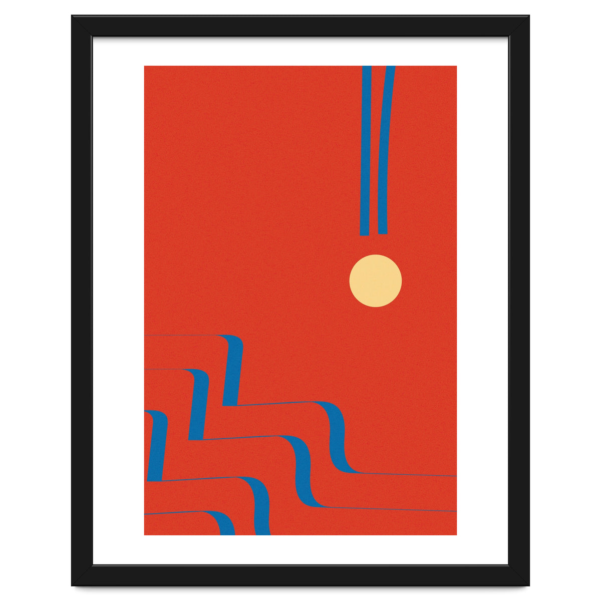 Mid Century Abstract Lines