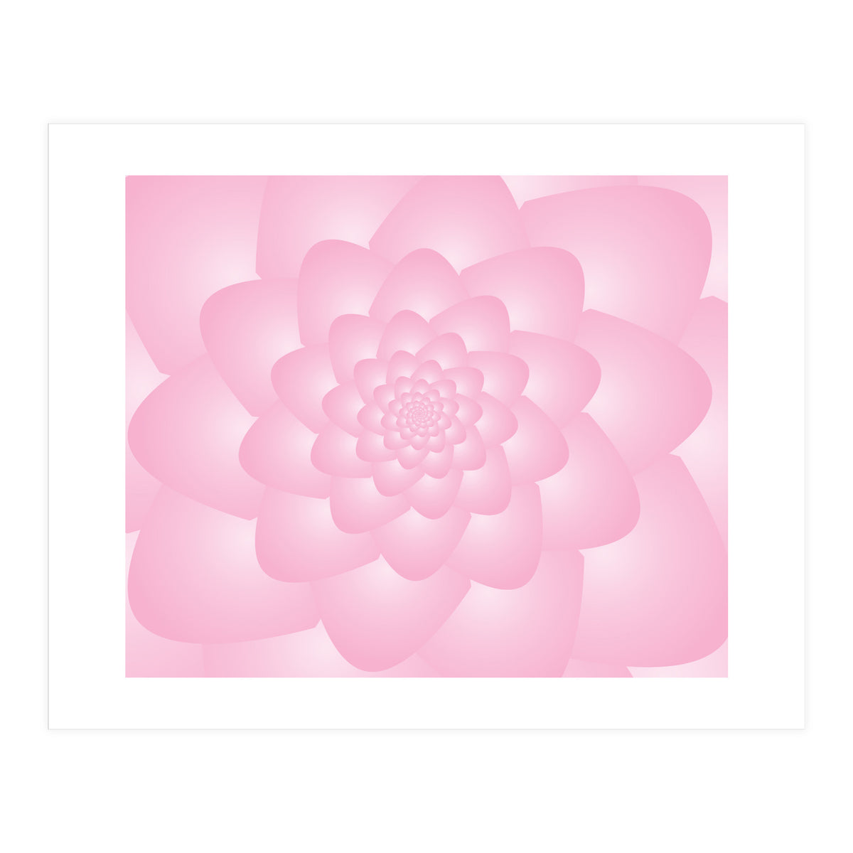 Pastel Colors Flower Pattern Set Red (Print Only)