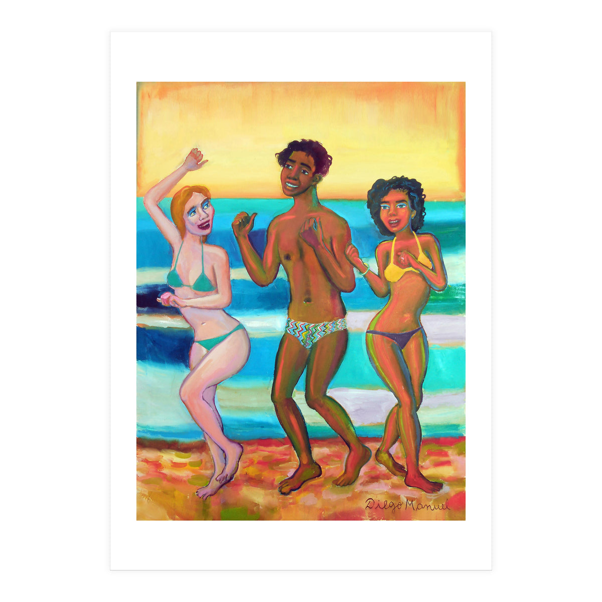 Bailando En La Playa 2020 2 B (Print Only)