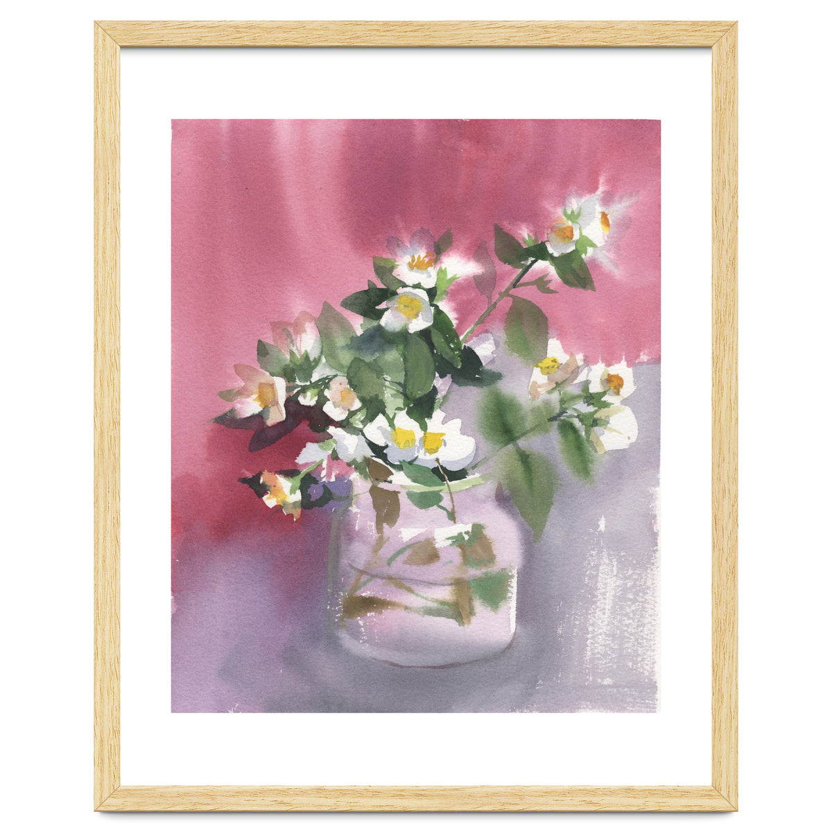 Flowers watercolor painting