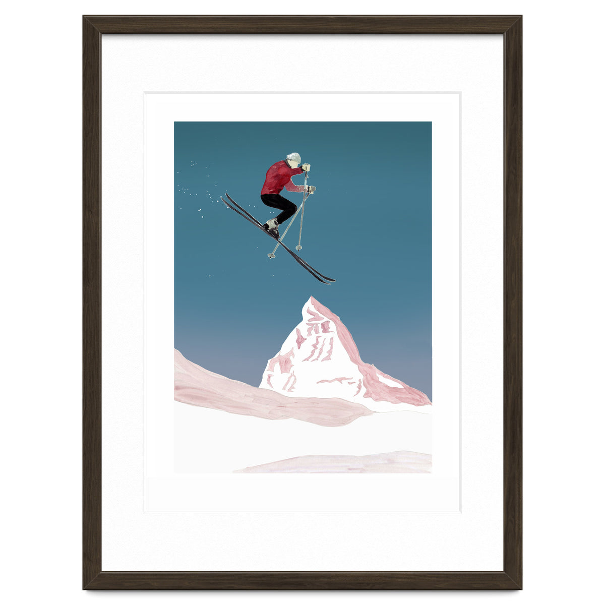 Mountain Love Skier