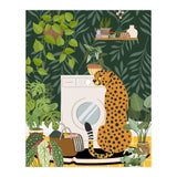 Cheetah in Tropical Laundry Room (Print Only) thumbnail