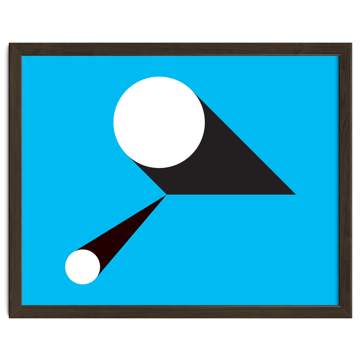 Geometric Shapes No. 46 - blue & black