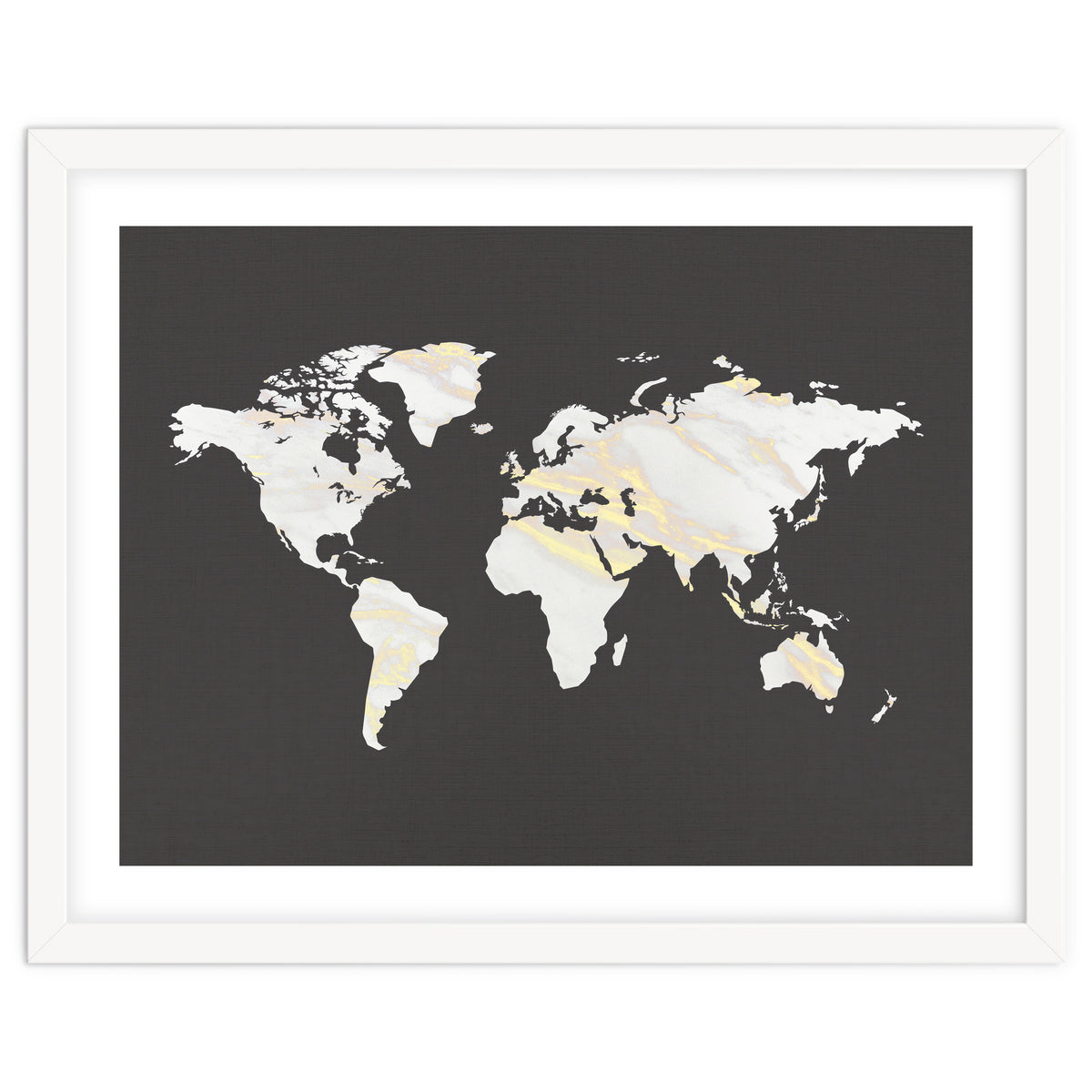 Marbel Gold World Map