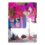 Blossom Is Just Around The Corner, Bougainvillea Tropical Greece Architecture, Botanical SummerTravel Bohemian (Print Only) thumbnail