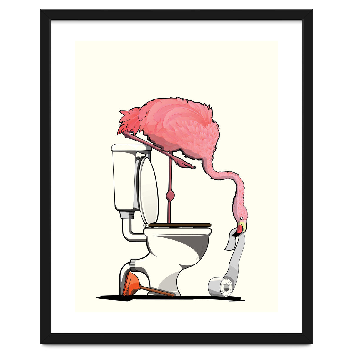 Flamingo on the Toilet, Funny Bathroom Humour