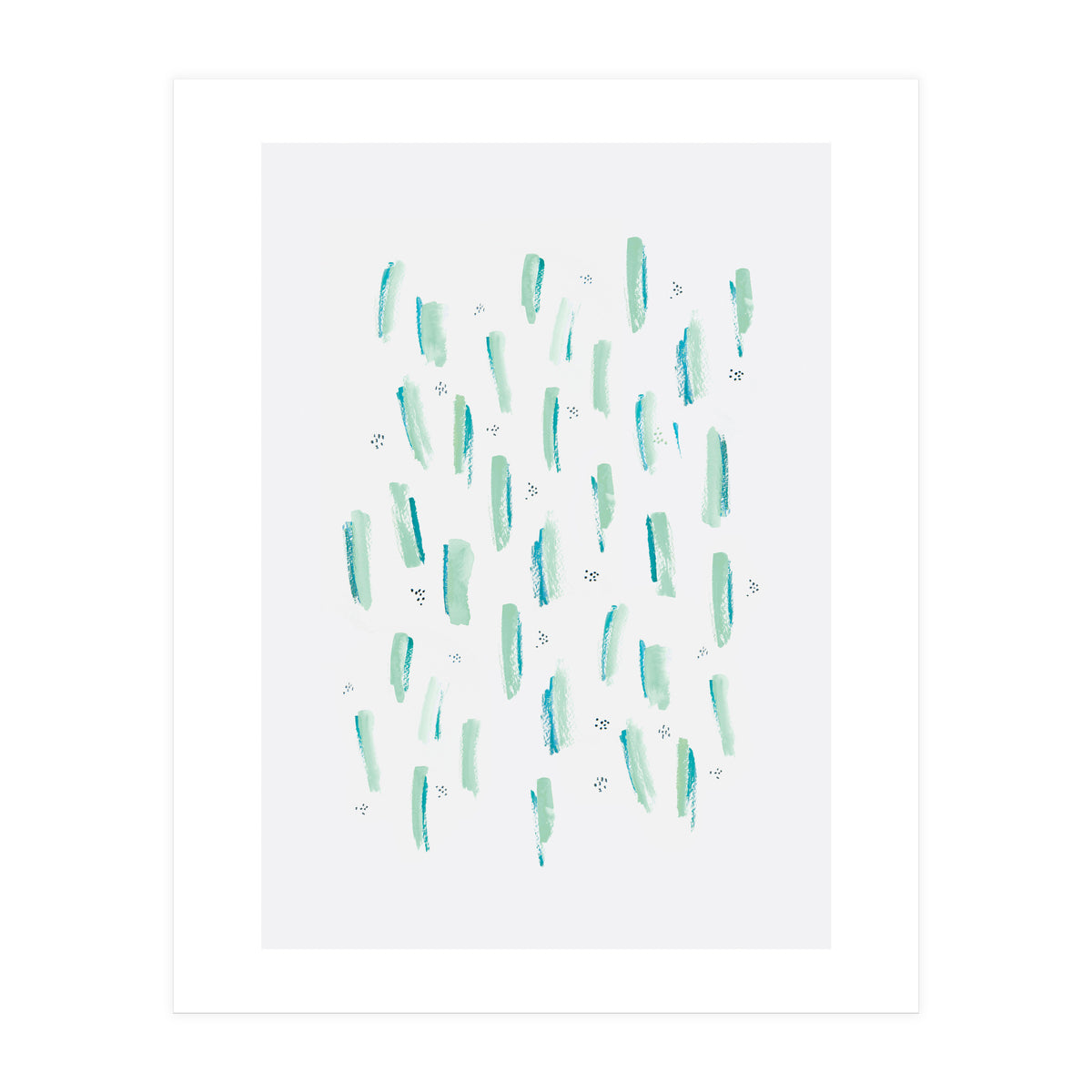 Brush Strokes Mint (Print Only)