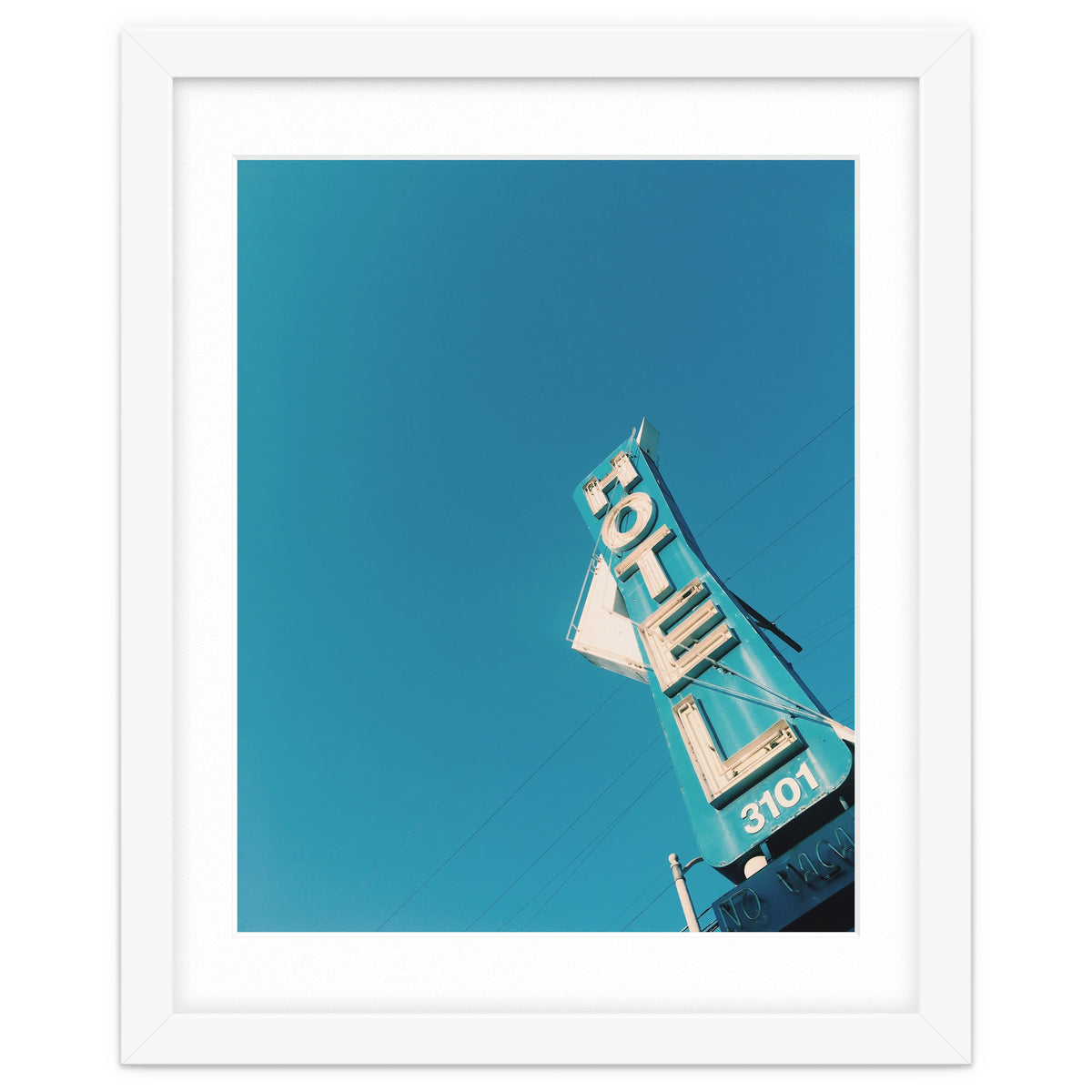 Hotel sign in California