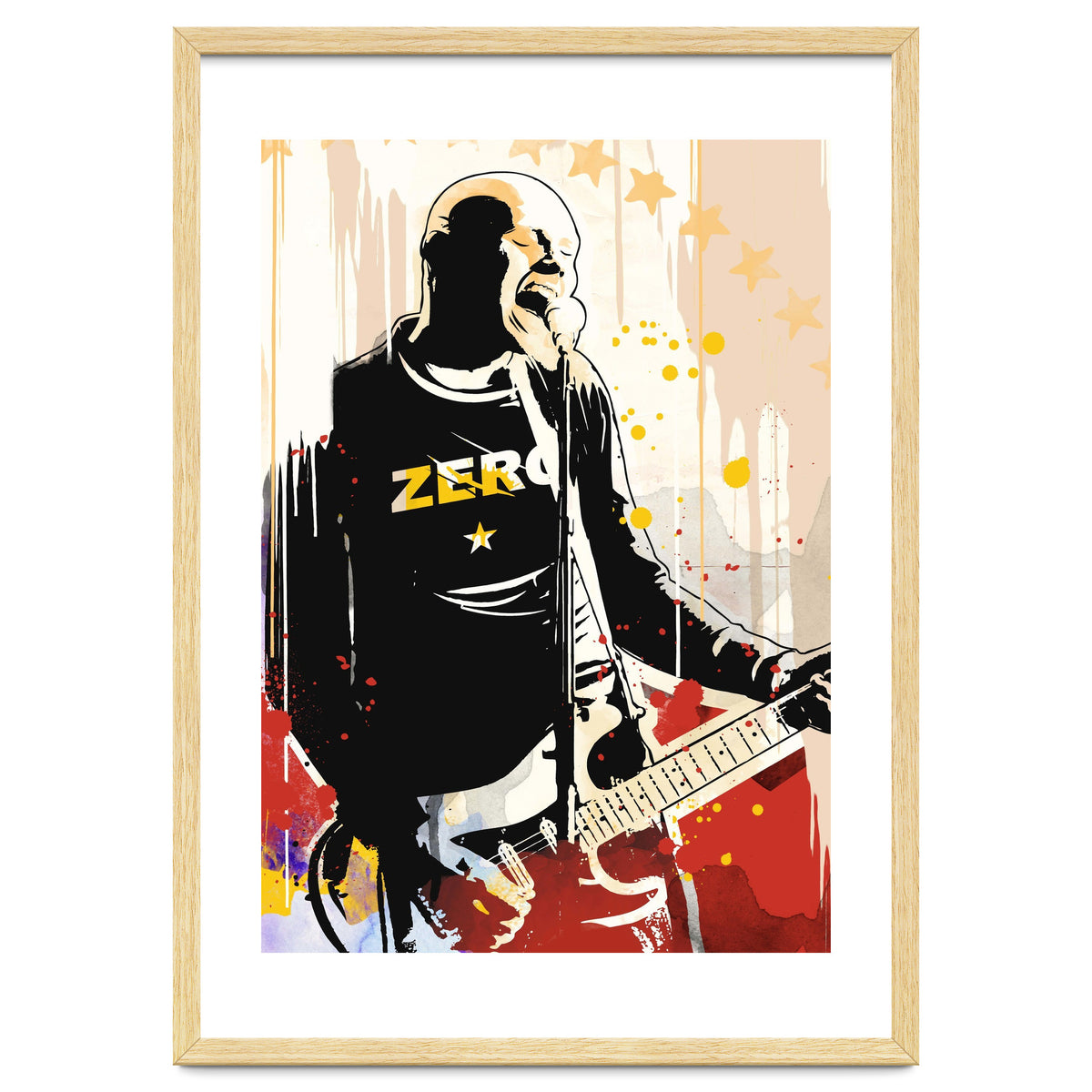 Billy Corgan pop art poster