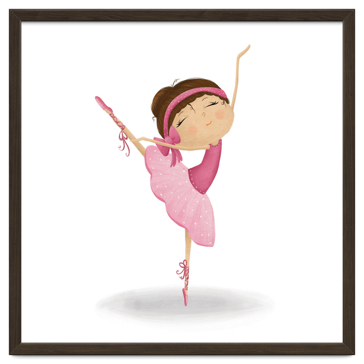 Adorable Ballerina Nursery Print