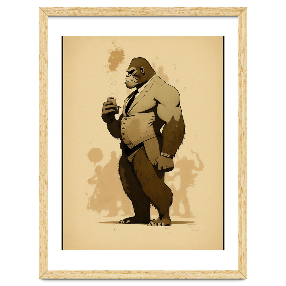 Gorilla Comic Fashion Sketch