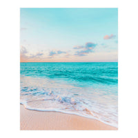 Ocean Bliss, Nature Landscape Sea Travel Tropical, Nordic Luxe Photography Pastel Island Digital (Print Only)