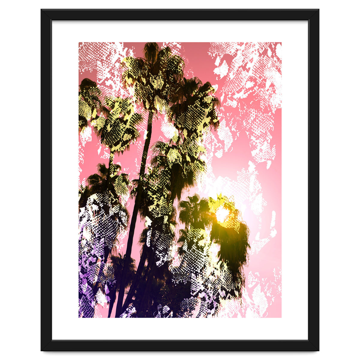 Snake sunset in paradise