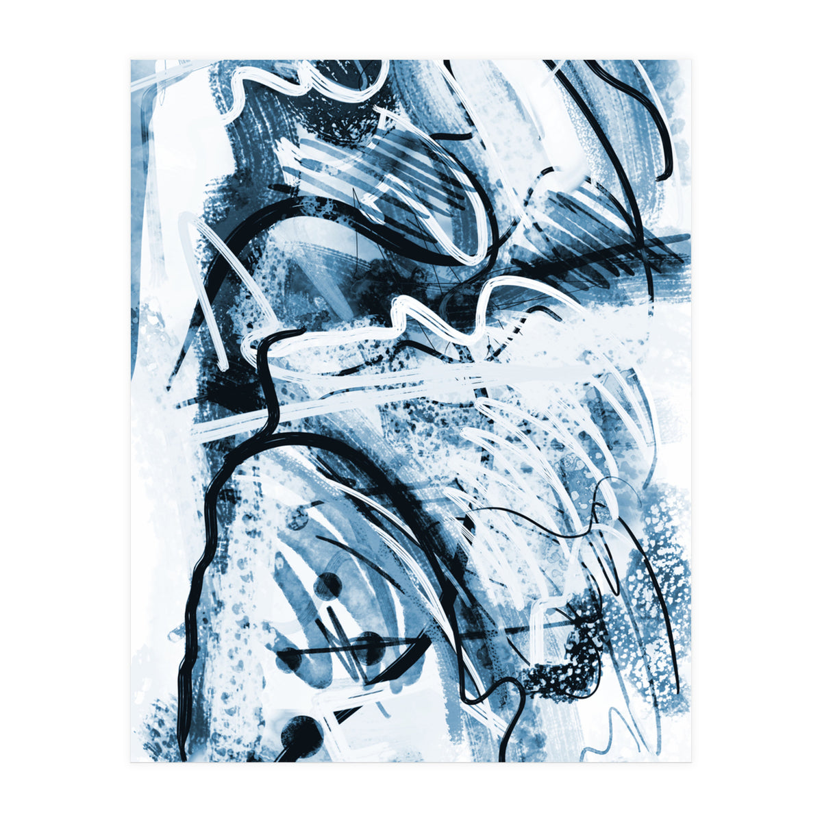 Azul Em Traços (Print Only)