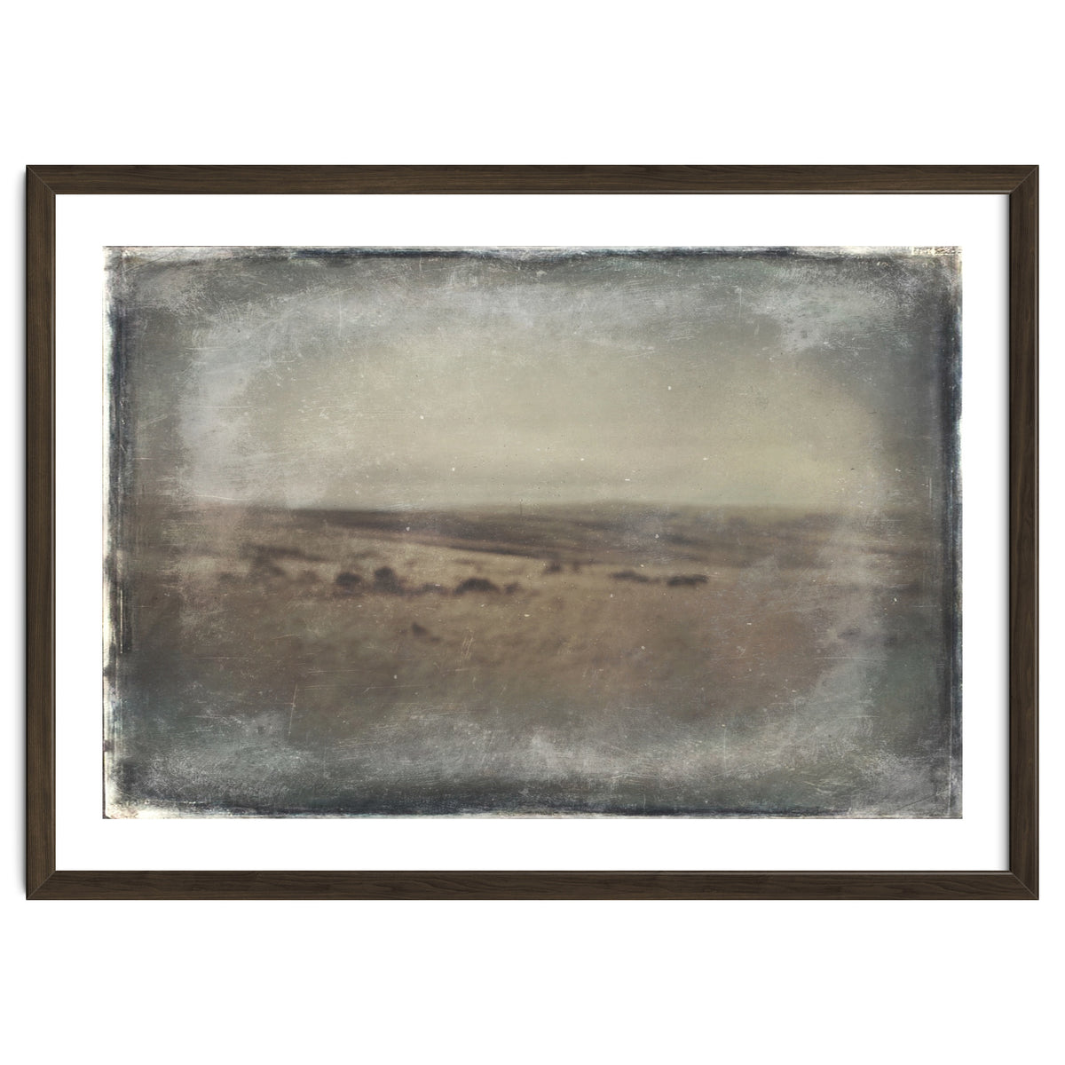 Bleak winter landscape of Saddleworth Moor