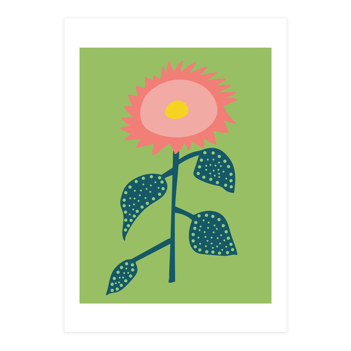 Abstract Sunflower Art (Print Only)