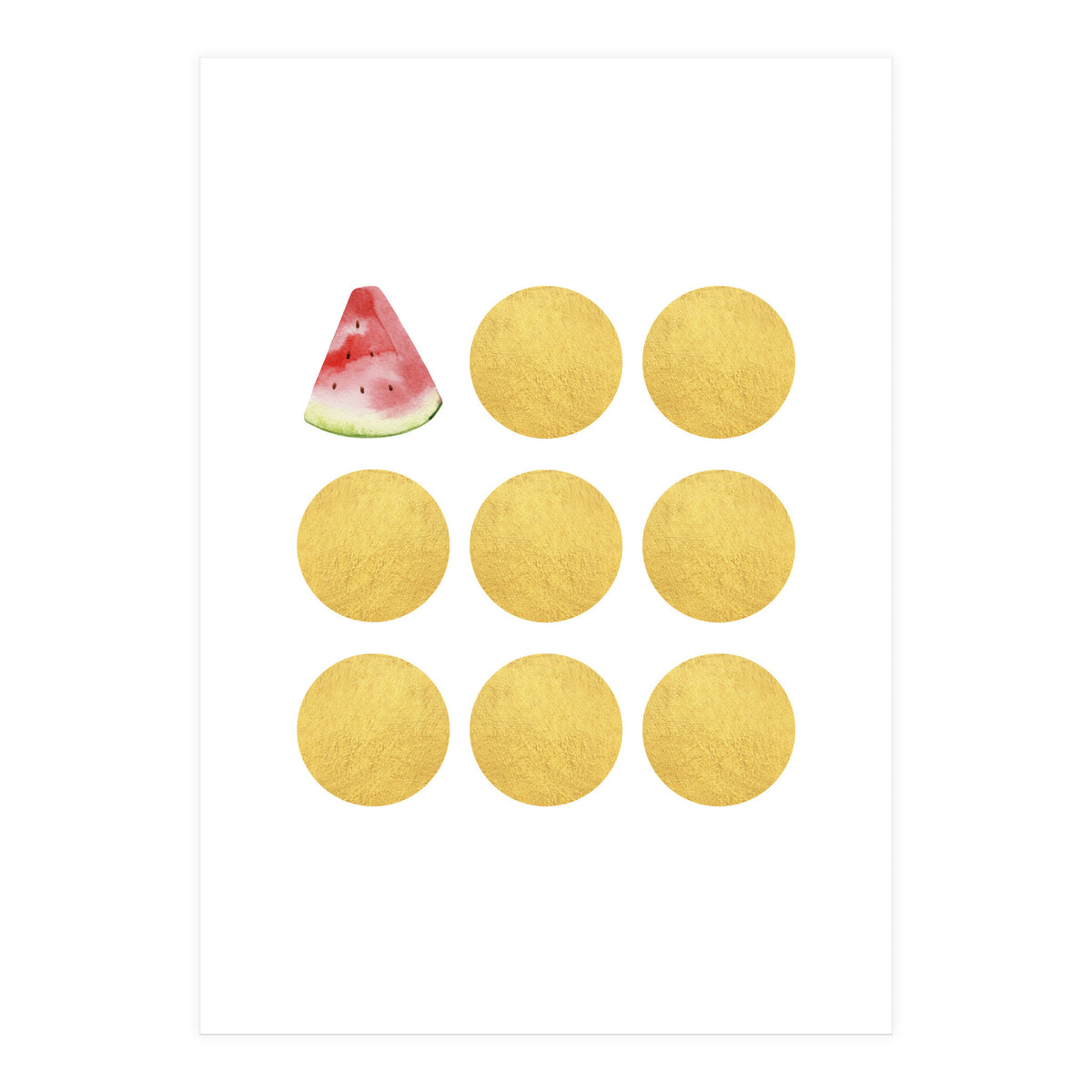 Gold Watermelon (Print Only)