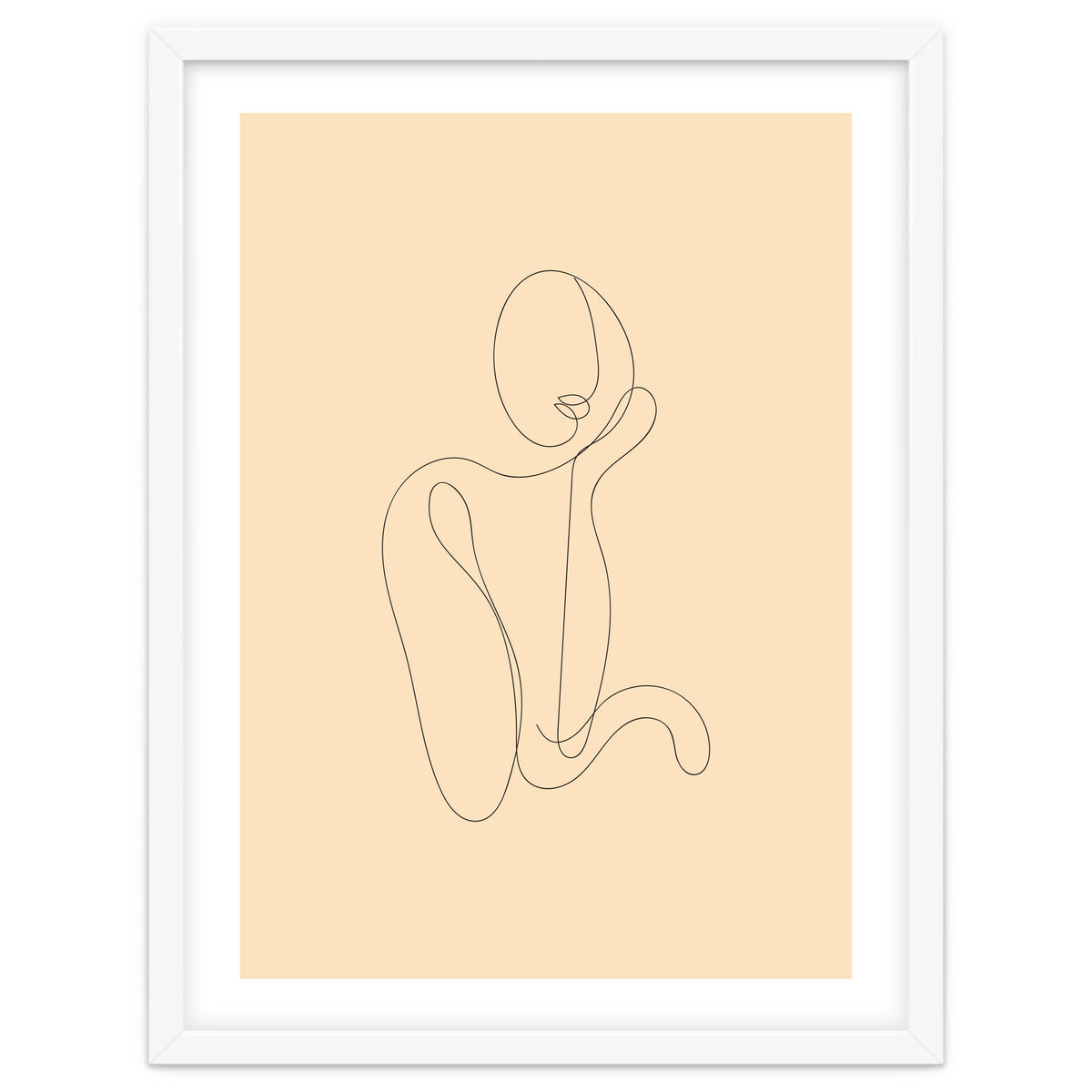 Female Line Art Drawing