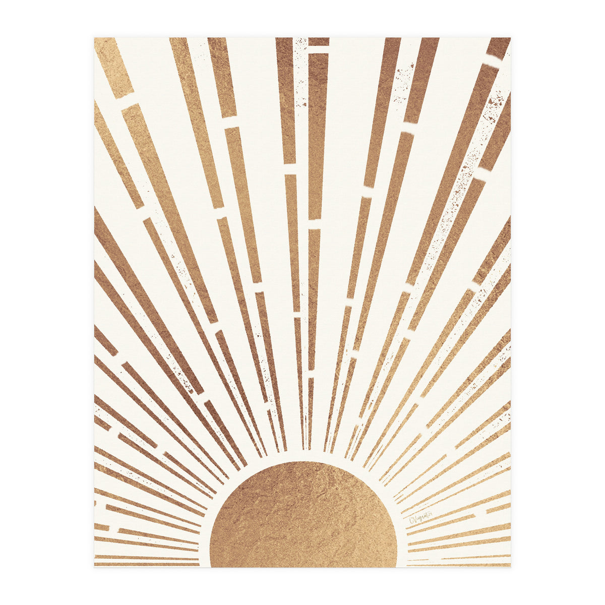 Sun Shines Inside You Gold (Print Only)