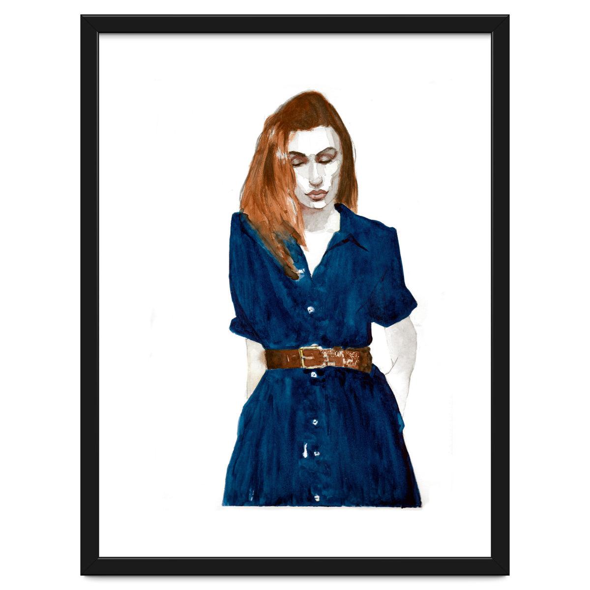 Untitled #46 Woman in a blue dress