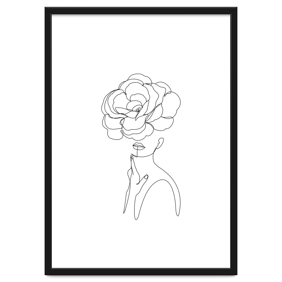 female flower line-a