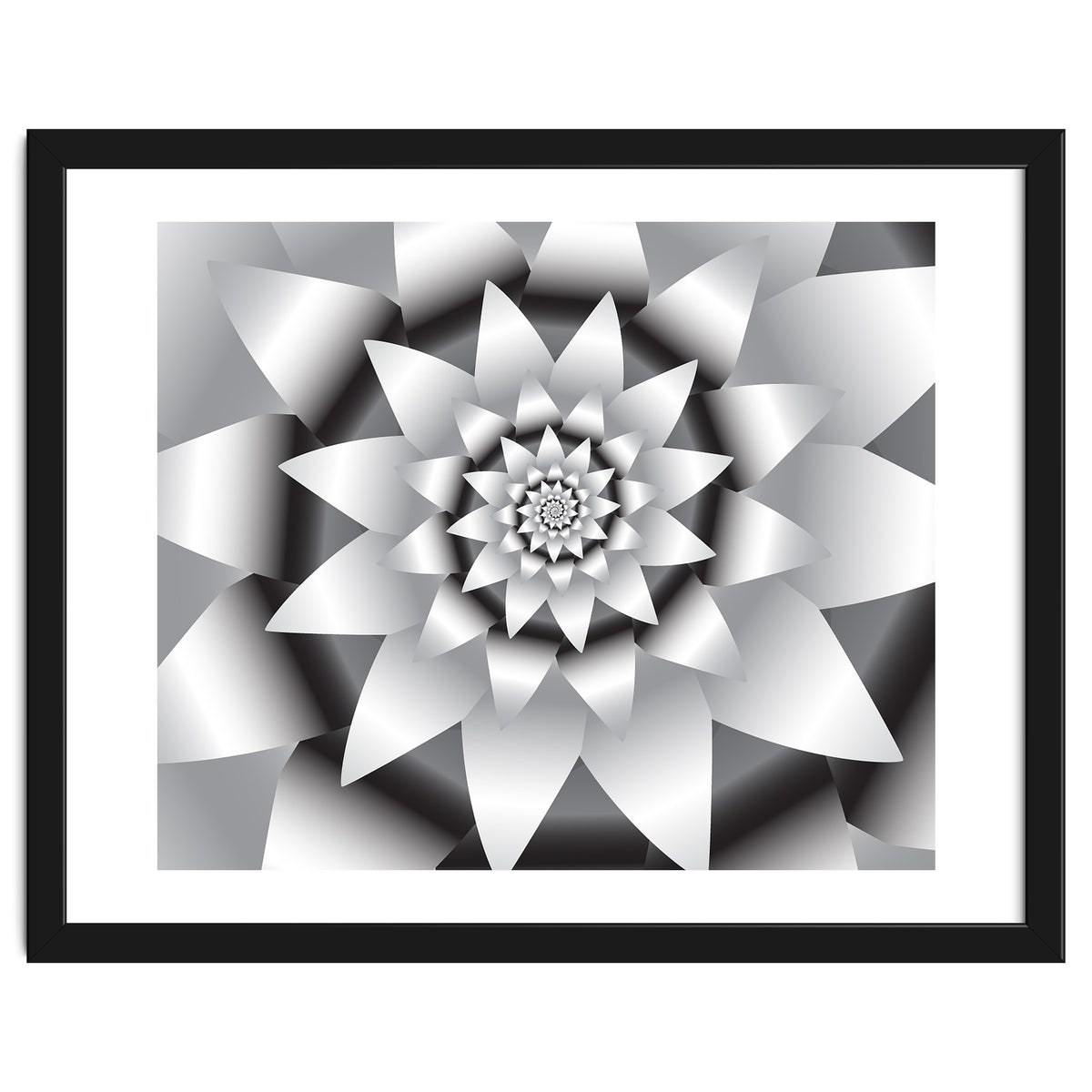 Abstract Modern Flower Design Art