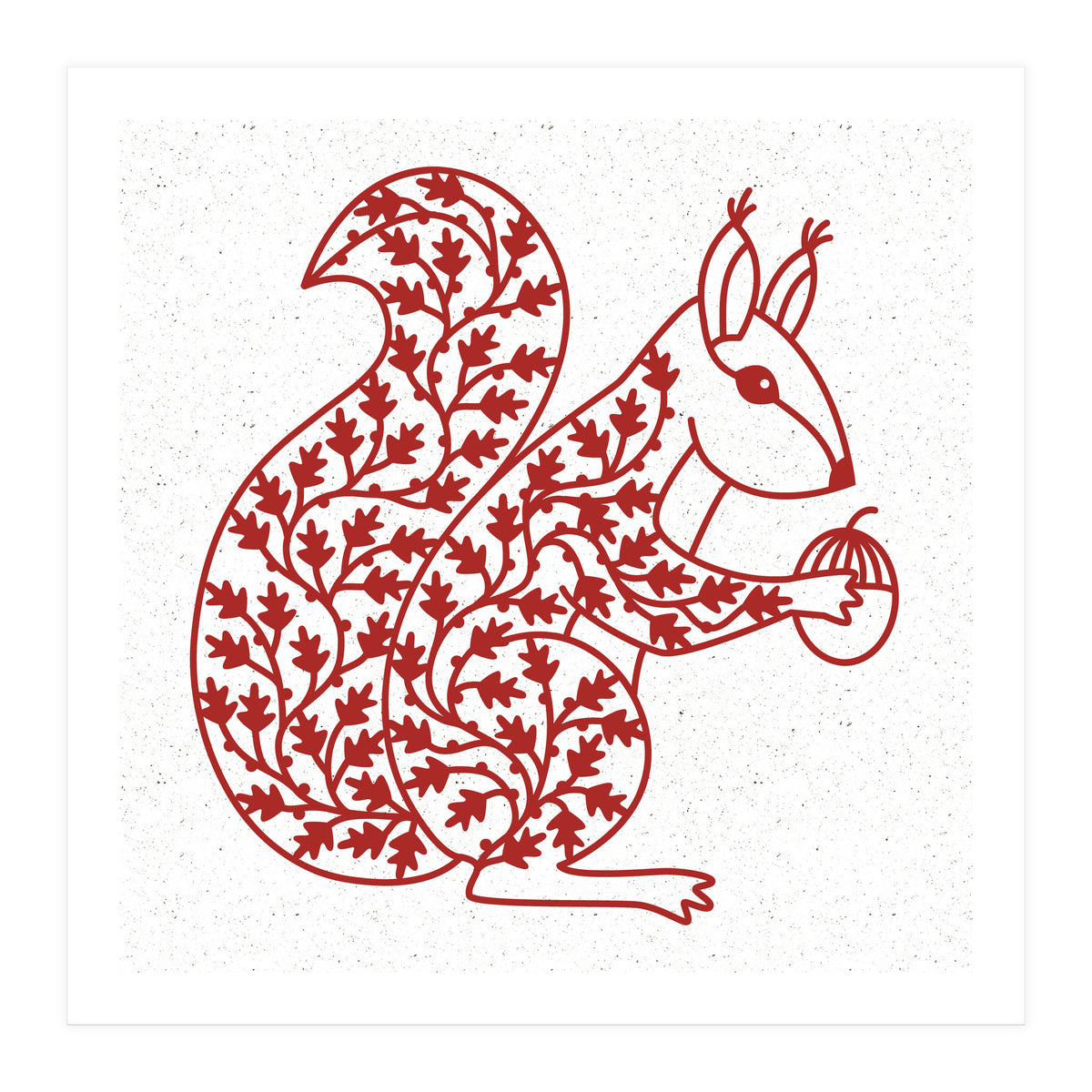 Squirrel Papercut (Print Only)
